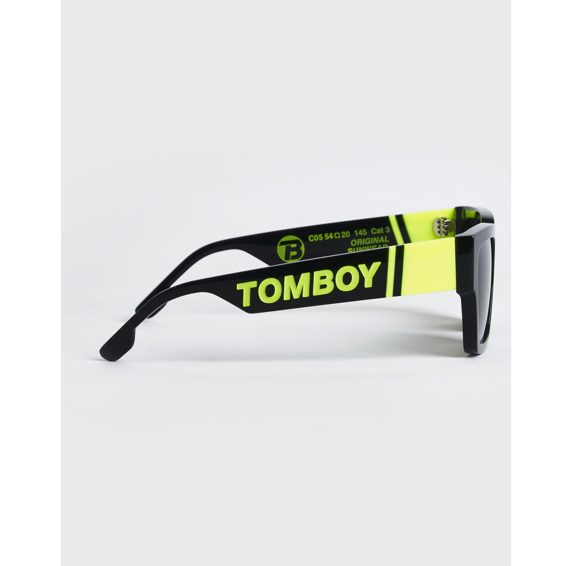 LUNETTE SOLAIRE NOIRE/JAUNE FLUO