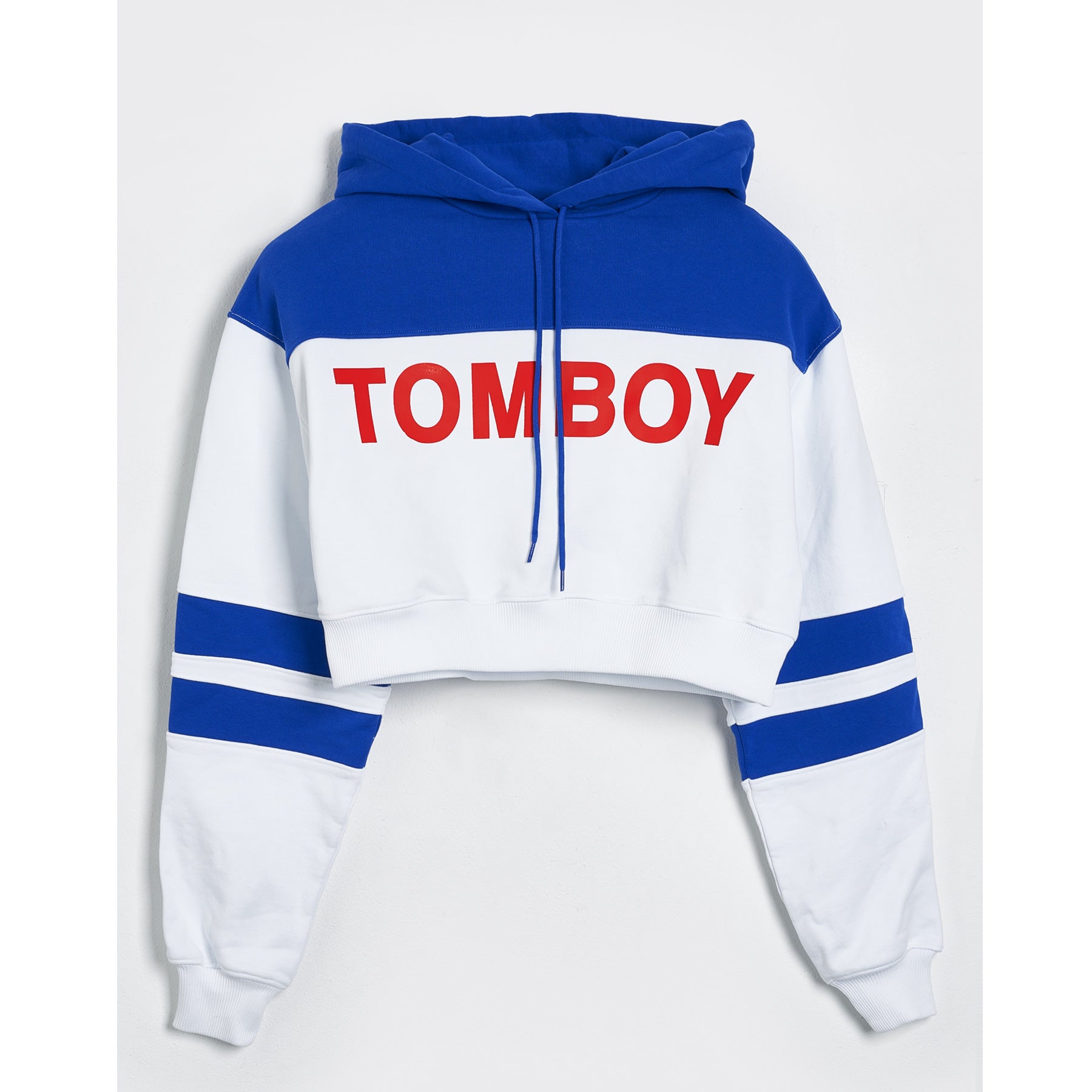 BOBBY CROP BLANC/BLEU
