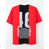 HANDCRAFTED TEE - RED/BLACK