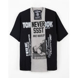 HANDCRAFTED TEE - NOIR/GRIS