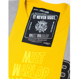 HANDCRAFTED TEE - GRIS/JAUNE