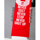 HANDCRAFTED TEE - GRIS/ROUGE