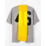 HANDCRAFTED TEE - GRIS/JAUNE